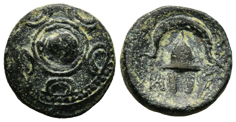 KINGS OF MACEDON. Alexander III 'the Great' (336-323 BC). Ae. 

Obv: Macedonian ...