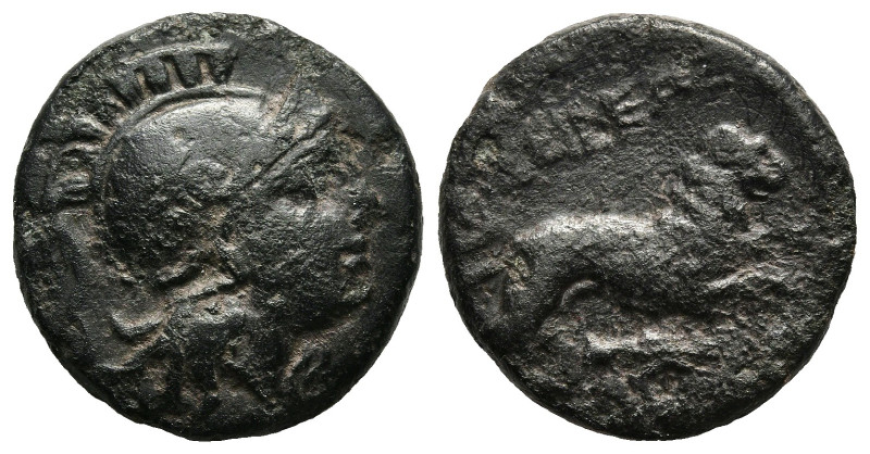 KINGS OF THRACE (Macedonian). Lysimachos (305-281 BC). Ae Unit. Uncertain mint 
...