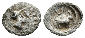 Greek Obols, Ca. 350-100 BC. AR

Condition : Good very fine.

Weight : 0.57
Diameter : 9.41