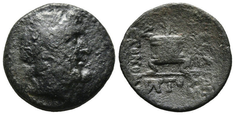 CILICIA. Mopsos. Ae (2nd-1st centuries BC). Obv: Laureate head of Zeus right. Re...