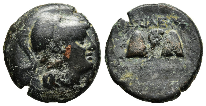 CILICIA. Soloi.(Circa 2nd-1st centuries BC).Ae. Obv : Turreted, veiled and drape...