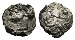CILICIA. Uncertain. Obol (4th century BC)

Condition : Good very fine.

Weight : 0.50
Diameter : 8.66
