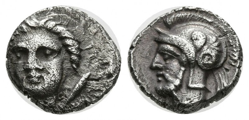CILICIA, Tarsos. Obolo. 380-361 a.C. A/ Cabeza femenina mirando a izquierda, a a...