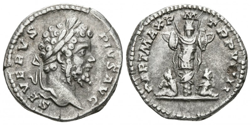 SEPTIMIO SEVERO. Denario. 193-211 d.C. Roma. A/ Busto laureado a derecha. SEVERV...