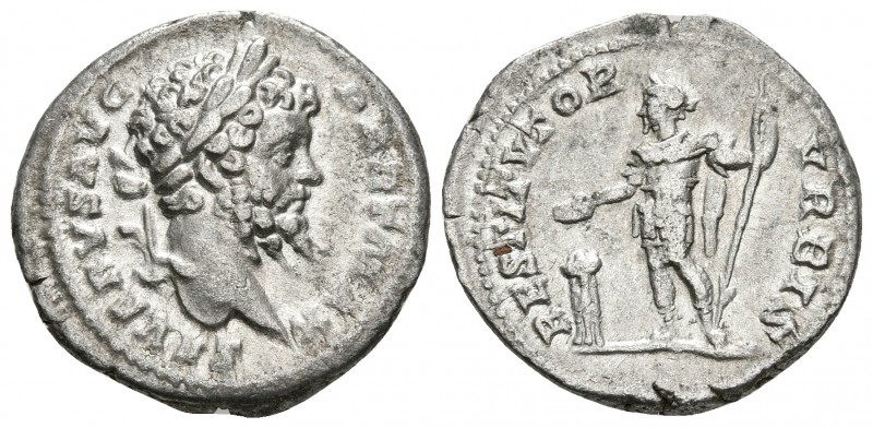SEPTIMIO SEVERO. Denario. 200-201 d.C. Roma. A/ Busto laureado a derecha. SEVERV...