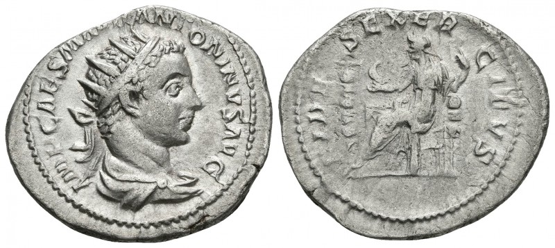 HELIOGABALO. Antoniniano. 218-219 d.C. Roma. A/ Busto radiado y drapeado con cor...