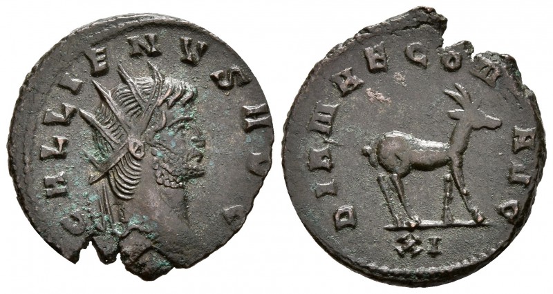 GALIENO. Antoniniano. 267-268 d.C. Roma. A/ Busto radiado a derecha. GALLIENVS A...