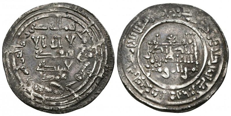 CALIFATO DE CORDOBA. Abd Al-Rahman III. Dirham. 333H. Al-Andalus. V-404. Ar. 2,3...