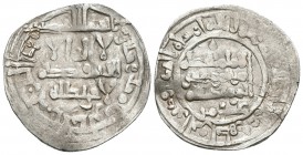 CALIFATO DE CORDOBA. Hisham II. Dirham. 366H. Al-Andalus. V-498. Ar. 2,98g. MBC-.