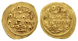 TAIFA DE ALMERIA. Abd Al-Aziz Al-Mansur. Fracción de Dinar. 439-435H. Prieto 176a; Medina 81. Au. 0,87g. MBC+.