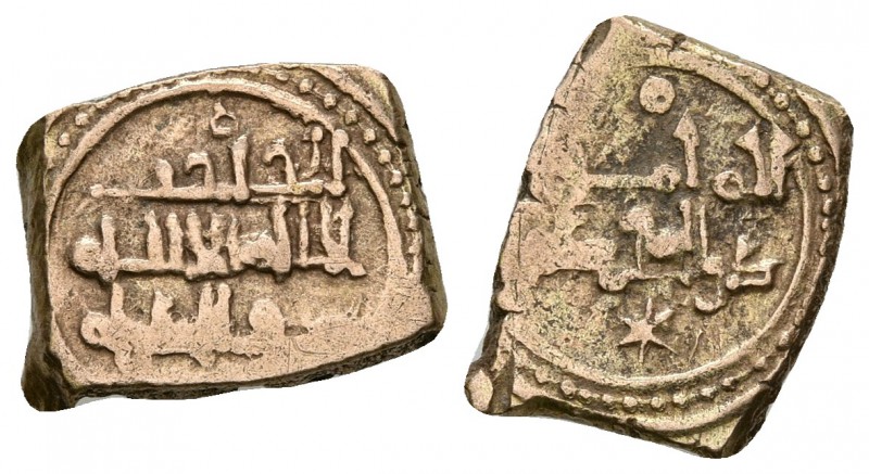 TAIFA DE VALENCIA. Yahya Al-Ma´mun. Fracción de dinar. 435-467H. J. José Rios G-...