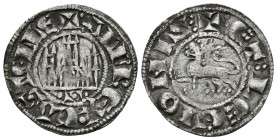 ALFONSO X. Pepión-Dinero. (1252-1284). Sevilla. AB 254.1; Mozo A10:6.31. Ve. 0,90g. MBC.