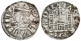 SANCHO IV. Cornado. (1284-1295). Burgos, B y estrella de seis puntas. Punto detrás de la B. AB 296. Ve. 0,81g. MBC+.
