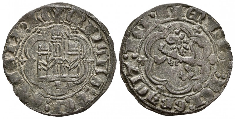 ENRIQUE III. Blanca. (1390-1406). Toledo. A/ Leyenda: + ENRICUS : DEI : GRACIA :...