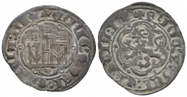ENRIQUE III. Blanca. (1390-1406). Toledo. A/ Leyenda: + ENRICUS : DEI : GRACIA : REX. R/ Leyenda: + ENRICUS : DEI : GRACIA : RE. AB 603var. Ve. 1,54g....