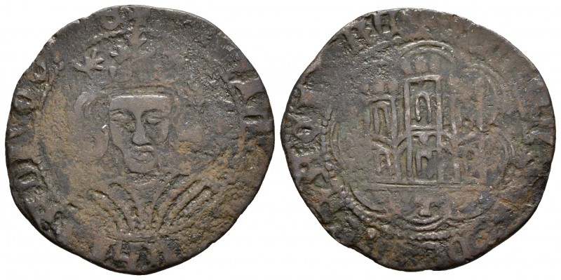 ALFONSO DE AVILA. Cuartillo. (1465-1468). Toledo. AB 853. Ve. 3,27g. BC+. Rara....