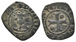 LLUIS DE SICILIA. Diner. (1342-1355). Cru.VS-612.1. Ae. 0,63g. MBC+. Rara.