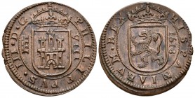 FELIPE III. 8 Maravedís. 1818. Segovia. Cal-772; J.S. D-228. Ae. 5,69g. EBC-. Escasa así.
