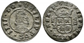 FELIPE IV. 8 Maravedís. 1662. Madrid Y. Cal-1422; J.S. M-322. Ae. 2,35g. MBC.