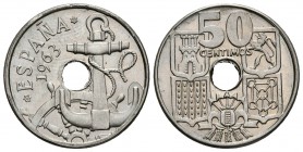 ESTADO ESPAÑOL. 50 Céntimos. 1963 *19-63. Madrid. Cal-111. Cu-Ni. 4,03g. SC-.