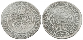 ALEMANIA (Sajonia albertina). Johann Georg I. Groschen. 1623. Dresden. C/K 211. Ar. 1,86g. MBC.