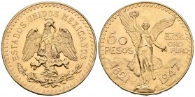 MEXICO. 50 Pesos. 1947. México. Km# 481. Au. 41,72g. Marquitas. EBC-.