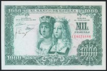 1000 Pesetas. 29 de Noviembre de 1957. Serie 1Y. (Edifil 2017: 469b). EBC+.