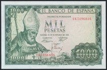 1000 Pesetas. 19 de Noviembre de 1965. Serie 1K. (Edifil 2017: 471b). SC-.