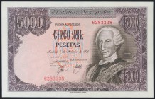 5000 Pesetas. 6 de Febrero de 1976. Sin serie. (Edifil 2017: 475). SC.