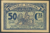ALMANSA (ALBACETE). 50 Céntimos. (1937ca). (González: 549). MBC.