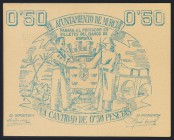 MURCIA. 50 Céntimos. (1937ca). Serie C. (González: 3768). SC.