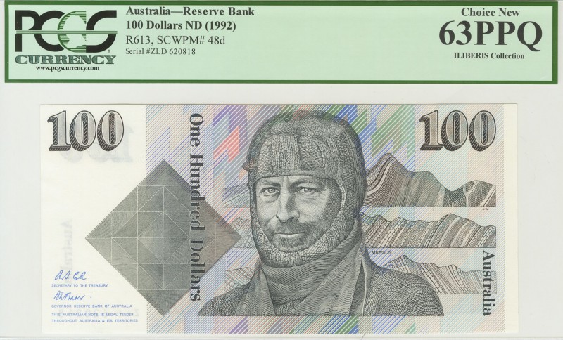 AUSTRALIA. 100 Dólares. 1992. Serie ZLD (última serie). (Pick: 48d). Encapsulado...
