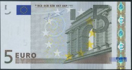 HOLANDA. 5 Euros. 2002. Firma Trichet. Serie P. (Pick: 8P). SC.