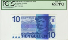 HOLANDA. 10 Gulden. 25 de Abril de 1968. (Pick: 91b). Encapsulado PCGS65PPQ. SC.