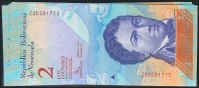 VENEZUELA. 2 Bolívares. 2008. Serie Z. 10 billetes consecutivos. Pick 88c. SC.