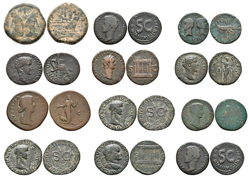 IMPERIO ROMANO. Antigua colección compuesta por 63 monedas. Contiene gran varied...