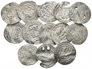 HISPANO ARABES. Lote compuesto por 13 Dirhams del Califato de Córdoba, acuñados por Abd Al-Rahman III, Al-Hakam II y Hisham II (Al-Andalus y Madinat A...