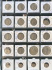 GRAN BRETAÑA. Colección avanzada compuesta 148 monedas desde 1899 hasta 1998 de los valores: 1/2 Pence, 1 Pence, 2 Pence, 3 Pence, 5 Pence, 10 Pence, ...