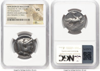 MACEDONIAN KINGDOM. Alexander III the Great (336-323 BC). AR tetradrachm (27mm, 8h). NGC VG. Uncertain mint. Head of Heracles right, wearing lion skin...