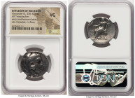 MACEDONIAN KINGDOM. Alexander III the Great (336-323 BC). AR tetradrachm (25mm, 7h). NGC VG. Posthumous issue, Tyre, ca. 305-290 BC. Head of Heracles ...