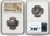 MACEDONIAN KINGDOM. Alexander III the Great (336-323 BC). AR tetradrachm (26mm, 7h). NGC (ungraded) Good. Lifetime issue, Amphipolis, ca. 325-323 BC. ...