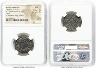 Vetranio (AD 350). BI centenionalis (24mm, 4.56 gm, 7h). NGC MS 4/5 - 4/5. Siscia, 4th officina, second series. D N VETRA-NIO P F AVG, laureate, drape...