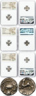 ANCIENT LOTS. Celtic. Gaul. Aedui. Ca. mid-1st century BC. Lot of five (5) AR quinarii. NGC Choice VF. 1) CENTRAL GAUL. Aedui. Ca. mid-1st century BC....