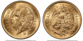 Estados Unidos gold 5 Pesos 1955-M MS65 PCGS, Mexico City mint, KM464, Fr-168. HID09801242017 © 2024 Heritage Auctions | All Rights Reserved www.HA.co...