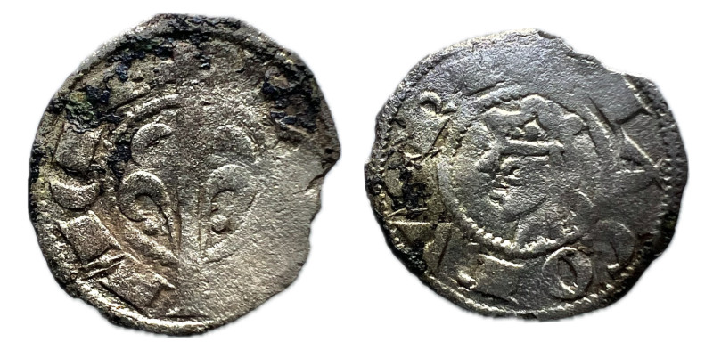 Corona de Aragón. Jaime I (1213-1276). Óbolo. Valencia. (Cru C.G-2133). Ve. 0,38...