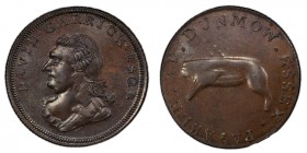 Essex, Dunmow copper 1/2 Penny Token ND (18th Century) MS63 Brown PCGS, D&H-22. Bust of David Garrick left / A flitch of bacon. Includes original coll...