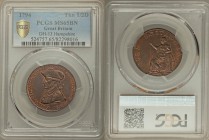 Hampshire, Emsworth copper 1/2 Penny Token 1794 MS65 Brown PCGS, D&H-13. Edge: PAYABLE AT LONDON LIVERPOOL OR BRISTOL. Bust of Earl Howe left; EARL HO...