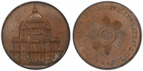 Middlesex copper Penny Token 1794 MS63 Brown PCGS, D&H-39. View of St. Paul's Cathedral, 1794 in exergue / H. YOUNG . DEALER . IN COINS . NO. 18. LUDG...
