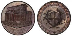 Middlesex, Kempson's copper Penny Token ND (18th Century) MS64 Brown PCGS, D&H-43. MANSION . HOUSE. ERECTED . MDCCCLIII. Building. / LONDON PROMISSORY...