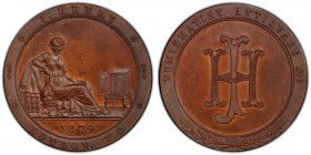 Middlesex, Kempson's copper 1/2 Penny Token 1879 MS65 Brown PCGS, D&W-45. J. HENRY LONDON W.C. Woman seated right leaning on cornucopia / NUMISMATIST ...